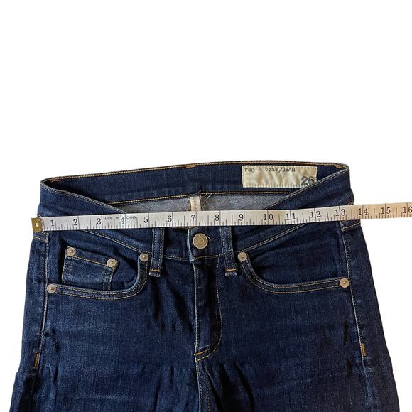 Rag & Bone Cate Ankle Skinny Heritage Blue Skinny Jeans Size 26 - Picture 11 of 14